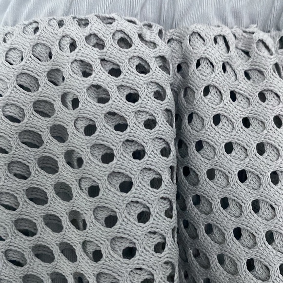 Puma En Pointe Gray Mesh Active Layered Skirt - Picture 7 of 8